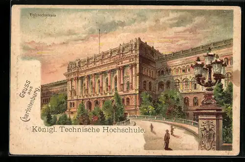 Lithographie Berlin-Charlottenburg, Königl Technische Hochschule