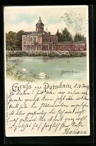 Lithographie Potsdam, Marmor-Palais