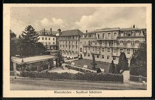 AK Rheinfelden, Hotel und Soolbad Schützen