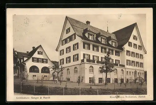 AK Zürich, Krankenhaus Bethanien, Architekten Senger & Muralt