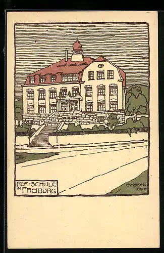 Künstler-AK Freiburg, Ref. Schule