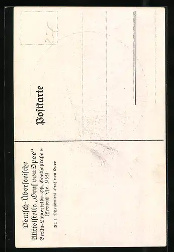 AK Portrait Vizeadmiral Graf von Spee, Seeschlacht bei Coronel