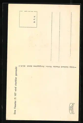AK Kampfflugzeug Fieseler Fi 167 wird startklar gemacht