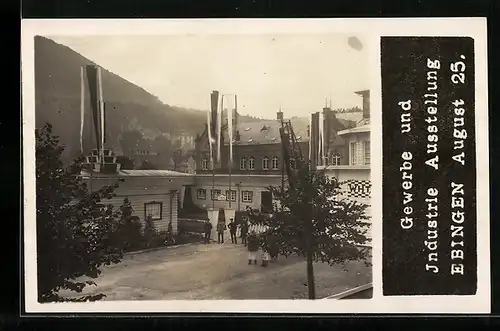 AK Ebingen, Gewerbe und Industrie Ausstellung 1925, Eingang
