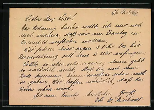 AK Landpoststempel Breitenfeld über Gardelegen