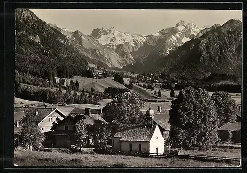 AK Landpoststempel Rubi über Oberstdorf