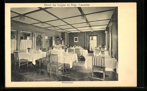AK Lucerne, Hotel du Cygne et Rigi, Restaurant