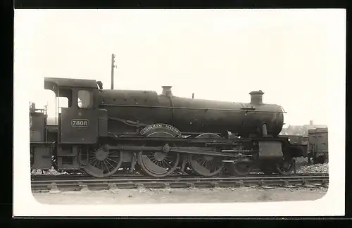 AK Lokomotive Cookham Manor 7808, englische Eisenbahn