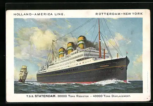 AK Holland-America-Line, T.S.S. Statendam, Passagierschiff