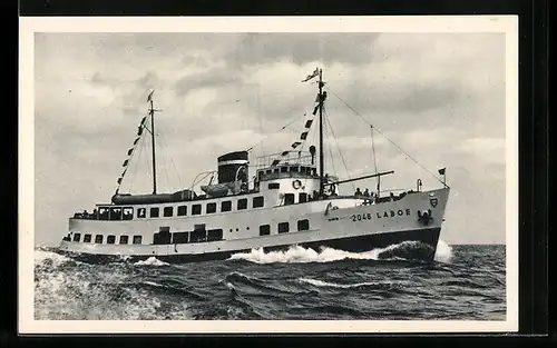 AK Passagierschiff MS Laboe auf See