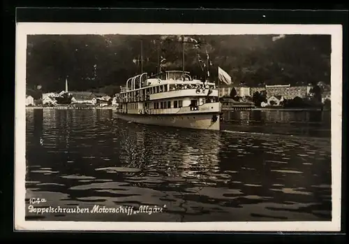 AK Doppelschrauben Motorschiff Allgäu, Bodensee