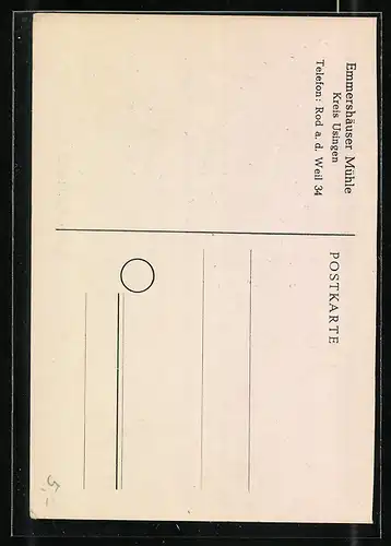 AK Emmershausen /Kreis Usingen, Erholungsheim und Jugendherberge Emmershäuser Mühle