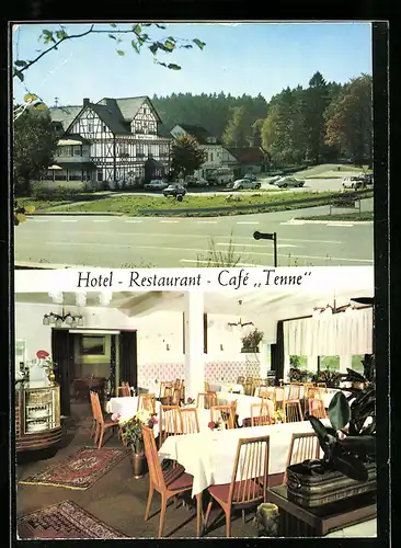 AK Tenne /Taunus, Hotel-Restaurant-Cafe Tenne, Innenansicht