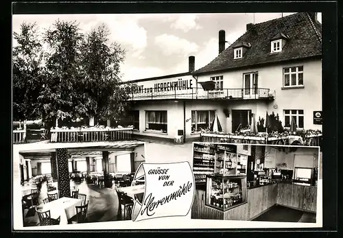 AK Usingen-Kranzberg /Ts., Hotel-Restaurant-Pension Zur Herrenmühle, Innenansichten