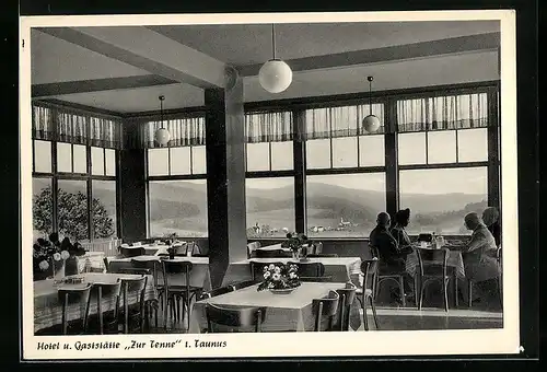 AK Steinfischbach / Taunus, Hotel und Gasthof Zur Tenne, Gastraum
