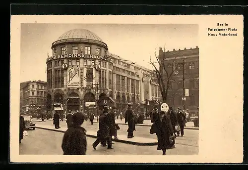 AK Berlin-Tiergarten, Haus Vaterland am Potsdamer Platz