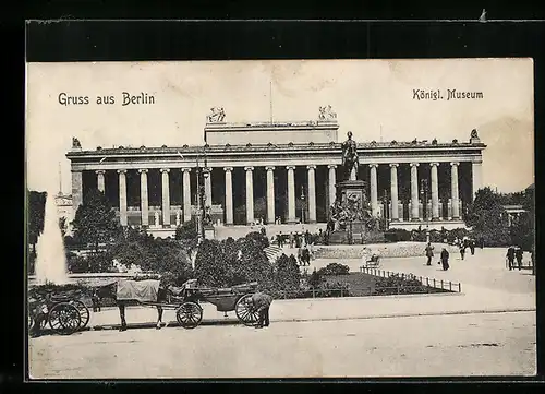 AK Berlin, Königliches Museum mit Denkmal