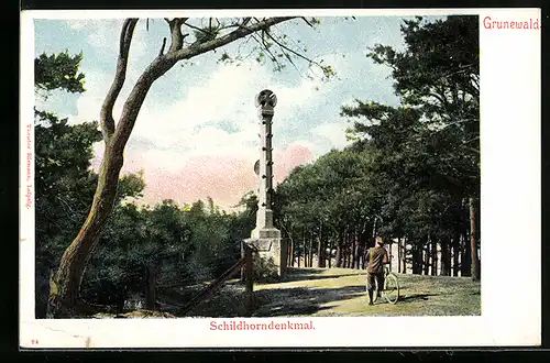 AK Berlin-Grunewald, Schildhorndenkmal