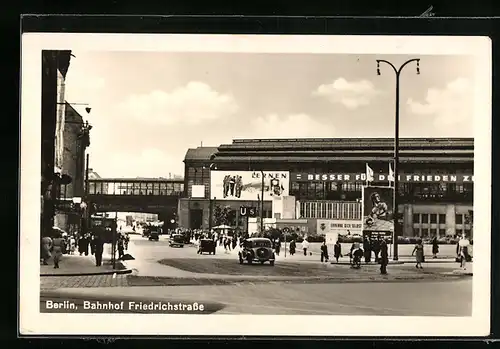 AK Berlin, Bahnhof Friedrichstrasse