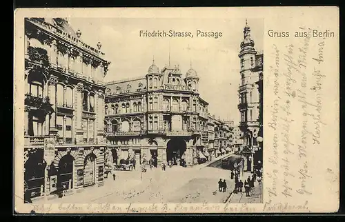 AK Berlin, Passage an der Friedrich-Strasse mit Panopticum