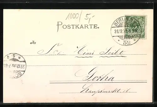 AK Berlin, Friedrichstrasse Ecke Leipzigerstrasse mit Geschäften, Pferdekutsche