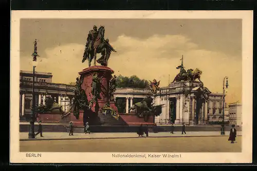 AK Berlin, Nationaldenkmal Kaiser Wilhelm I.