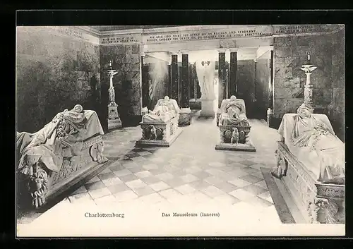 AK Berlin-Charlottenburg, Das Mausoleum, Inneres