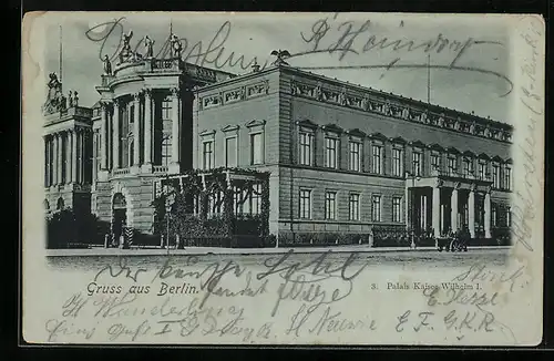 Mondschein-Lithographie Berlin, Palais Kaiser Wilhelm I.