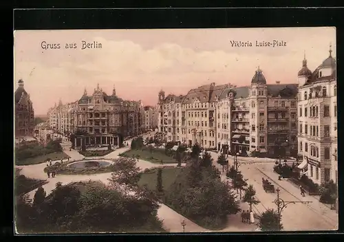 AK Berlin-Schöneberg, Blick auf den Viktoria Luise-Platz