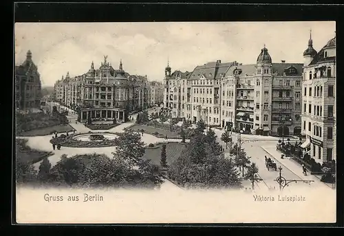 AK Berlin-Schöneberg, Viktoria Luise-Platz mit Blick in die Motzstrasse