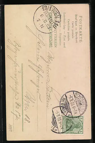 AK Berlin, Blick auf die Siegessäule