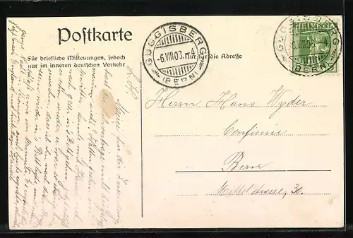 AK Riffenmatt, Strassenpartie im Ort