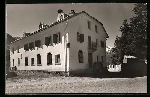 AK Bever /Engadin, Gasthaus Haus Tatsch