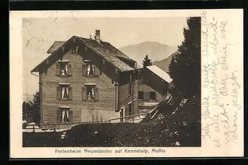 AK Mollis, Ferienheim Neumünster auf Kennelalp