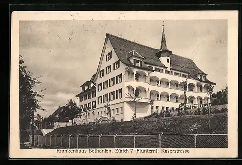 AK Zürich, Krankenhaus Bethanien, Kuserstrasse