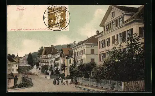 AK Teufen, Strassenpartie in der Ortschaft