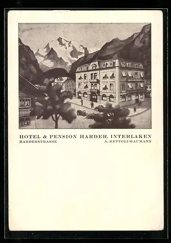 AK Interlaken, Hotel & Pension Harder, Harderstrasse