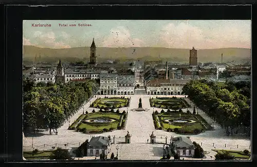 AK Bahnpoststempel Frankfurt Karlsruhe-Basel, Zug 7