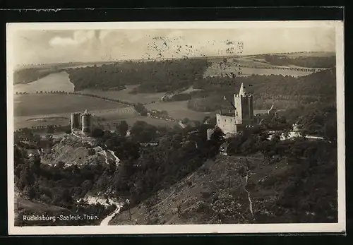 AK Landpoststempel Rudelsburg /Naumburg (Saale) Land