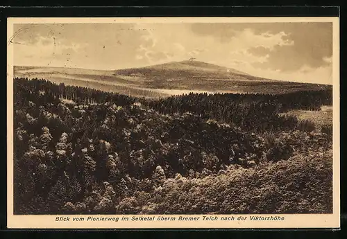 AK Landpoststempel Victorshöhe /Gernrode (Harz) Land