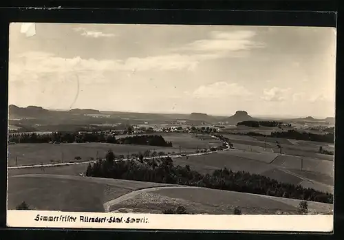 AK Landpoststempel Altendorf über Bad Schandau