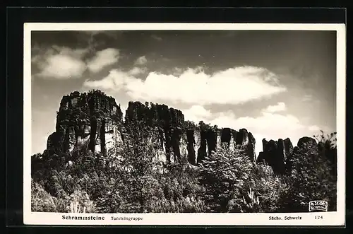 AK Landpoststempel Kleinhennersdorf über Königstein /Sächs. Schweiz