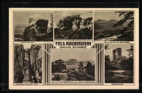 AK Landpoststempel Weissig über Königstein /Sächs. Schweiz