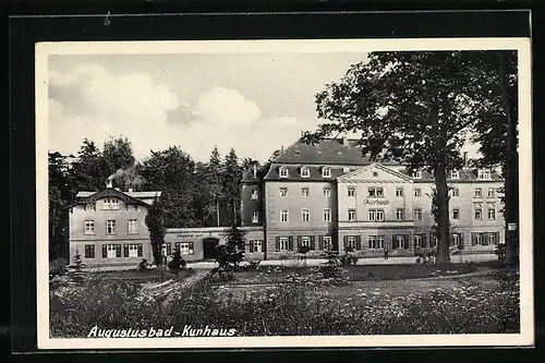 AK Landpoststempel Agustusbad über Radeberg