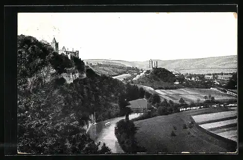 AK Landpoststempel Rudelsburg /Naumburg (Saale) Land