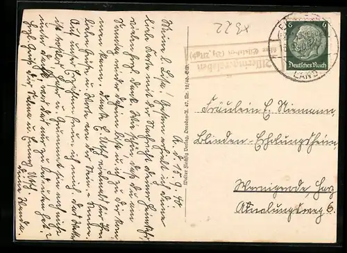 AK Landpoststempel Alleringersleben über Eisleben /Bz. Mgb.