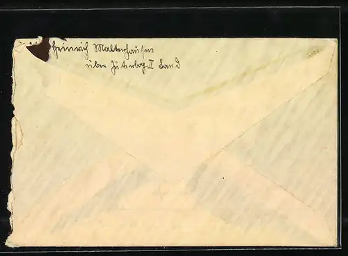 Briefumschlag Landpoststempel Malterhausen über Jüterbog