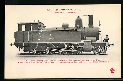 AK Schweizer Bundesbahnen, Lokomotive Typ 11 der Maschinenfabrik Winterthur