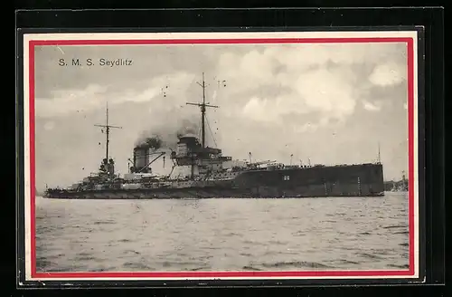 AK Kriegsschiff SMS Seydlitz auf Reede