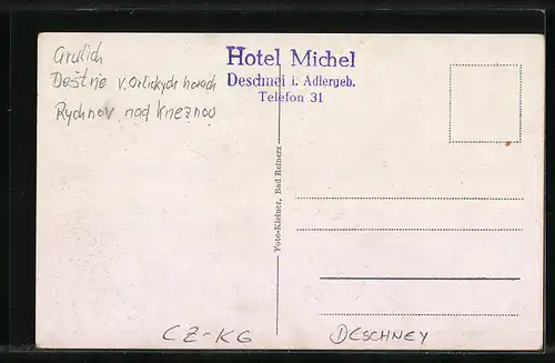 AK Deschnei, Hotel Michel Deschner